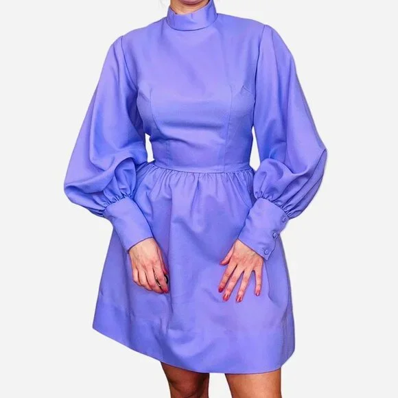 Dresses | Lavender 6s Mini Dress Handmade | Poshmark Dresses | Lavender 6s Mini Dress Handmade | Poshmark